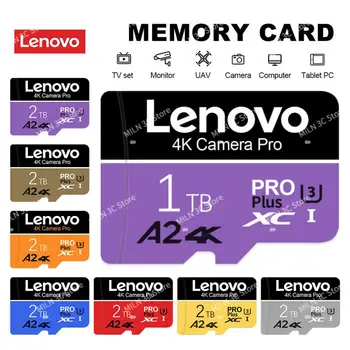 Lenovo אולטרה כרטיס הזיכרון 128GB 1TB 2TB שיעור 10/SD TF כרטיס פלאש במהירות גבוהה Micro Mini SD TF כרטיס הטלפון רמקולים רובוט קאם