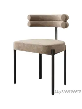 איטלקי מינימליסטי האוכל כיסא דגם מעצב חדר ההלבשה שולחן משענת הכיסא מודרני מינימליסטי הביתה מסעדה אור