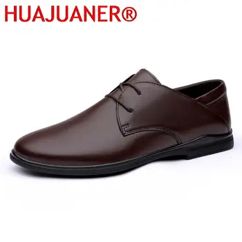גברים עור אמיתי נעליים מזדמנים מותג יוקרה רך אוקספורד של גברים לנשימה תחרה מוקסינים Mens שמלת נעליים איטלקיות