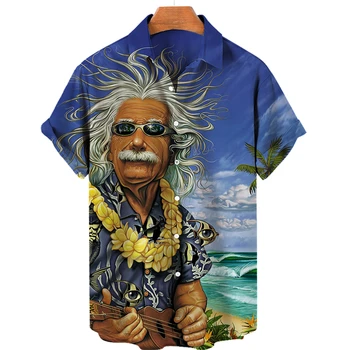 הקיץ של גברים חולצות הוואי דש שרוול קצר חולצות לגברים חופשה על החוף מקסימום מזדמנים זכר חולצה אופנה נוחה לכל היותר