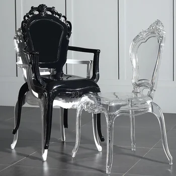 השידה כסאות אוכל נורדי עיצוב הכורסה קומה חיצונית גן פלסטיק כסאות אוכל בר Muebles De Cocina רהיטים AB50CY