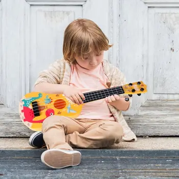 ילדים היוקליילי מוסיקלי צעצוע 4 חוטים קטנים גיטרה החינוך של מונטסורי מכשירים מוסיקה צעצוע ללמוד מוזיקה ילדים מתנה