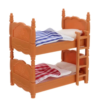 כיסא גבוה עבור תינוקות תינוק תינוק מיטות תינוק למיטה הבית מיני מיטות זוגיות סימולציה של אביזרים בד ריהוט חדר שינה ילד.