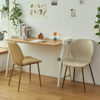 נורדי חיצונית ארגונומי כסאות אוכל משרד עיצוב מודרני יוקרתי זהב זרוע כיסא המלכות מתכת Silla Comedores רהיטים YR50DC